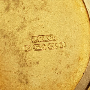 15k Gold Enamel In Loving Memory Memento Mori Locket Antique Victorian Birmingham Circa 1892