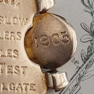 Rare 9k Gold Cycling Club Medal Hounslow Wheelers Antique Edwardian London circa 1905