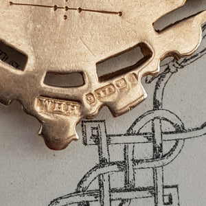 Rare 9k Gold Cycling Club Medal Hounslow Wheelers Antique Edwardian London circa 1905