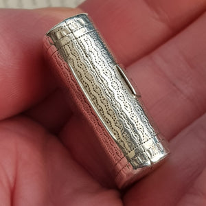 Rare Sterling Silver Novelty Purse Bag Shaped Vinaigrette Antique Georgian Birmingham Circa 1816