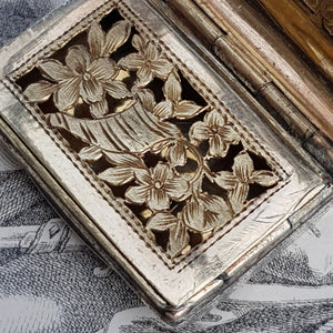 Rare Sterling Silver Novelty Purse Bag Shaped Vinaigrette Antique Georgian Birmingham Circa 1816