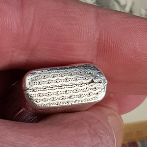 Rare Sterling Silver Novelty Purse Bag Shaped Vinaigrette Antique Georgian Birmingham Circa 1816