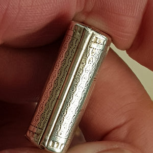 Rare Sterling Silver Novelty Purse Bag Shaped Vinaigrette Antique Georgian Birmingham Circa 1816
