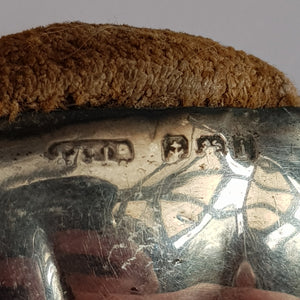 Rare Sterling Silver Novelty Pig Shaped Pin Cushion Antique Edwardian Birmingham Circa 1908