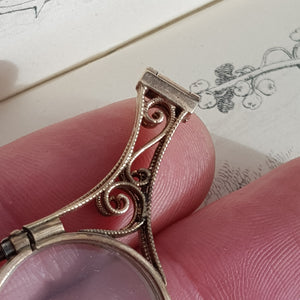 Superb Pair Of 9k Gold Art Nouveau Pattern Folding Lorgnettes Antique London Import circa 1910