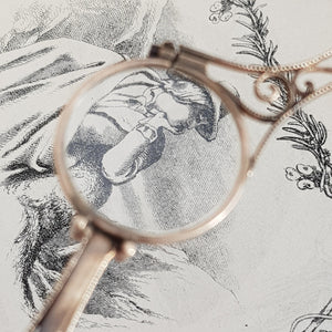 Superb Pair Of 9k Gold Art Nouveau Pattern Folding Lorgnettes Antique London Import circa 1910