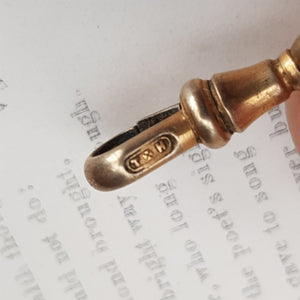 Ornate Rolled Gold Ladies Albertine Chain With Tassel Fob Antique Victorian circa 1880's