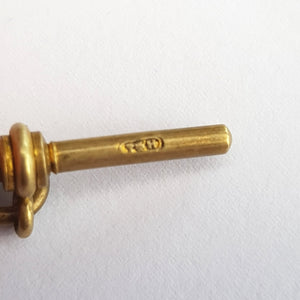 Ornate Rolled Gold Ladies Albertine Chain With Tassel Fob Antique Victorian circa 1880's