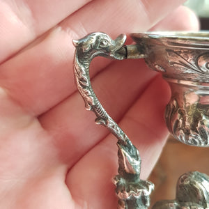 Superb Norwegian Solid Silver Marriage Cup Antique Circa 1890