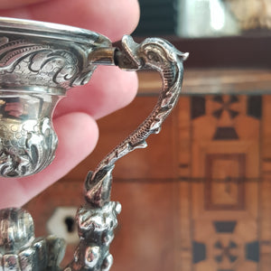 Superb Norwegian Solid Silver Marriage Cup Antique Circa 1890