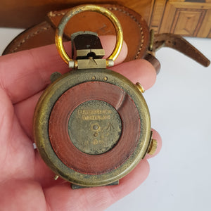 Great War Verner's Pattern Marching Compass Crow Foot Marked Antique circa 1915