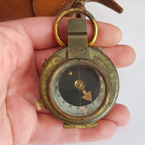 Great War Verner's Pattern Marching Compass Crow Foot Marked Antique circa 1915