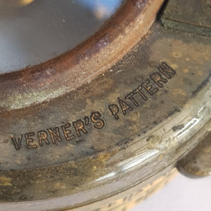 Great War Verner's Pattern Marching Compass Crow Foot Marked Antique circa 1915