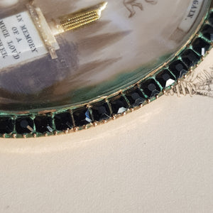 Gold Cased Hand Painted Pictorial Memento Mori Locket Antique Georgian Circa 1770