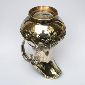Sterling Silver Floral Repousse Decorated Creamer Jug Antique Victorian London Circa 1851