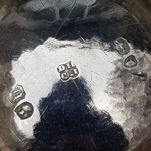 Sterling Silver Floral Repousse Decorated Creamer Jug Antique Victorian London Circa 1851