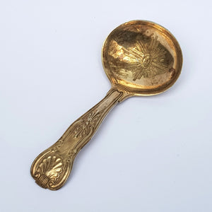 Sterling Silver Kings Pattern tea Caddy Spoon Antique London Circa 1861