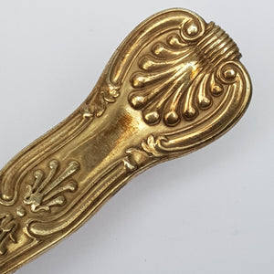 Sterling Silver Kings Pattern tea Caddy Spoon Antique London Circa 1861