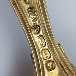 Sterling Silver Kings Pattern tea Caddy Spoon Antique London Circa 1861