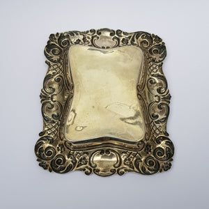 Sterling Silver Repousse Worked Pin Dish Trinket Dish Antique Victorian Chester Circa 1900