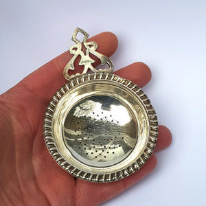 American Sterling Silver Tea Strainer Roden Bros Ltd Vintage circa 1930