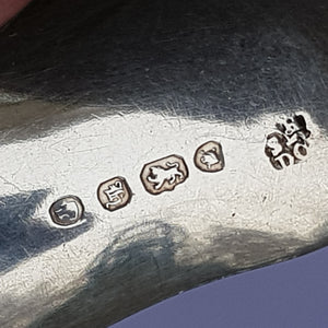 Sterling Silver Kings Pattern Tea Caddy Spoon Antique Victorian London Circa 1843