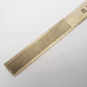 Sterling Silver Turned Pattern Letter Opener Vintage Birmingham Circa 1988