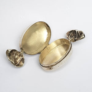 Sterling Silver Novelty Pill Box As A Wrapped Sweet Or Candy Vintage Circa 1970's