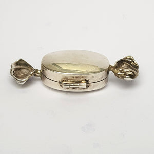 Sterling Silver Novelty Pill Box As A Wrapped Sweet Or Candy Vintage Circa 1970's