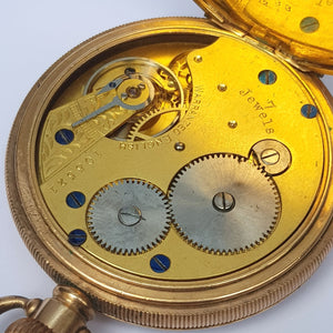 9k Gold Filled Dennison Star Cased English Lever Pocket Watch Antique Circa 1920