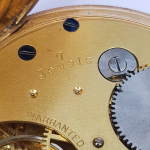 9k Gold Filled Dennison Star Cased English Lever Pocket Watch Antique Circa 1920