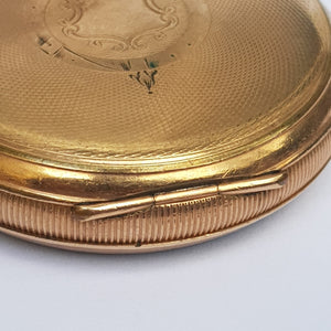 9k Gold Filled Dennison Star Cased English Lever Pocket Watch Antique Circa 1920