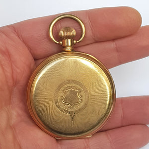 9k Gold Filled Dennison Star Cased English Lever Pocket Watch Antique Circa 1920