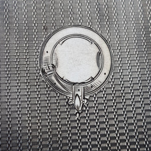 Sterling Silver Engine Turned Patterned Card Case In Original Fitted Case Antique Victorian Birmingham Circa 1899