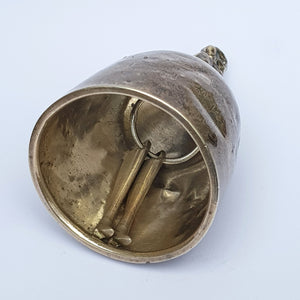 Sterling Silver Novelty Bell As A Victorian Lady In Bustle Dress Antique Birmingham Circa 1921