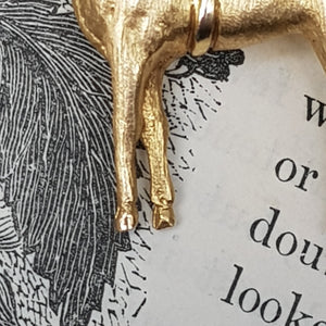 9k Gold Superb Tacked And Saddled Horse Mare Brooch Equestrian Vintage London Circa 1976