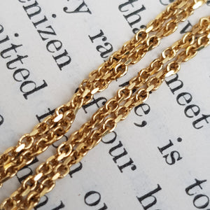 18k Gold Diamond Set Separated Love Heart Pendant On 18k Gold Chain Vintage Italy Circa 1980's