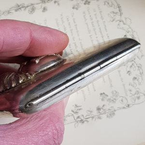 Sterling Silver Inniskilling Fusiliers Motif Cigarette Case Antique Birmingham circa 1914