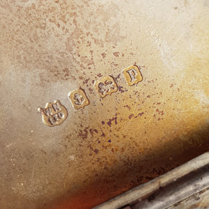 Sterling Silver Inniskilling Fusiliers Motif Cigarette Case Antique Birmingham circa 1914