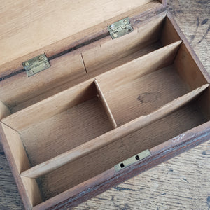 Superb Carved oak Tudor Gothic Style Cards Box Antique Circa 1920