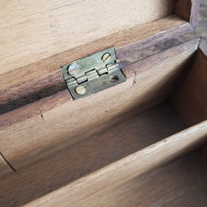 Superb Carved oak Tudor Gothic Style Cards Box Antique Circa 1920