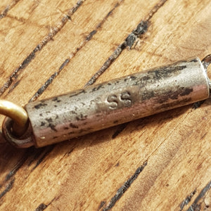 Sterling Silver Ornate Art Nouveau Orchid Pendant Necklace Antique circa 1900