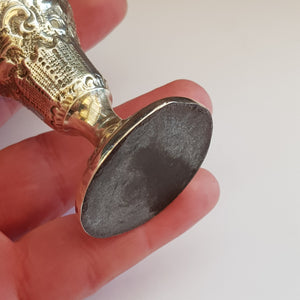 Sterling Silver Repousse Bulbed Amphora Specimen Flower Vase Antique Chester Circa 1899