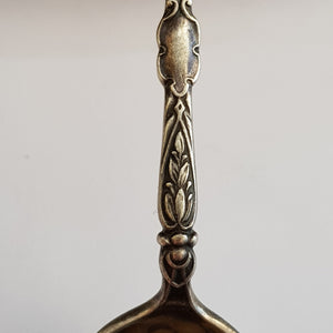 Rare Sterling Silver Enamel Stratford On Avon Shakespeare Souvenir Spoon Antique Birmingham Circa1907
