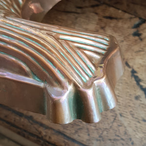 Superb Embossed Copper Salmon Mouse Mould Aspic Mould Antique Victorian Circa 1880