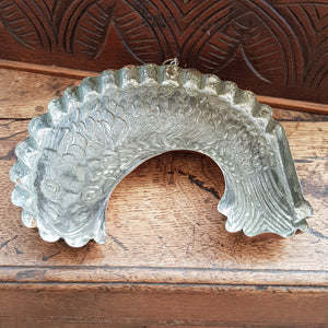 Superb Embossed Copper Salmon Mouse Mould Aspic Mould Antique Victorian Circa 1880