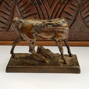 French Bronze Figure OF A Horse Theodore Gechter Antique 19th Century