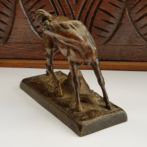 French Bronze Figure OF A Horse Theodore Gechter Antique 19th Century
