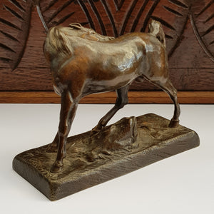 French Bronze Figure OF A Horse Theodore Gechter Antique 19th Century