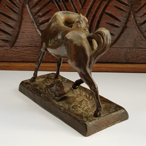 French Bronze Figure OF A Horse Theodore Gechter Antique 19th Century